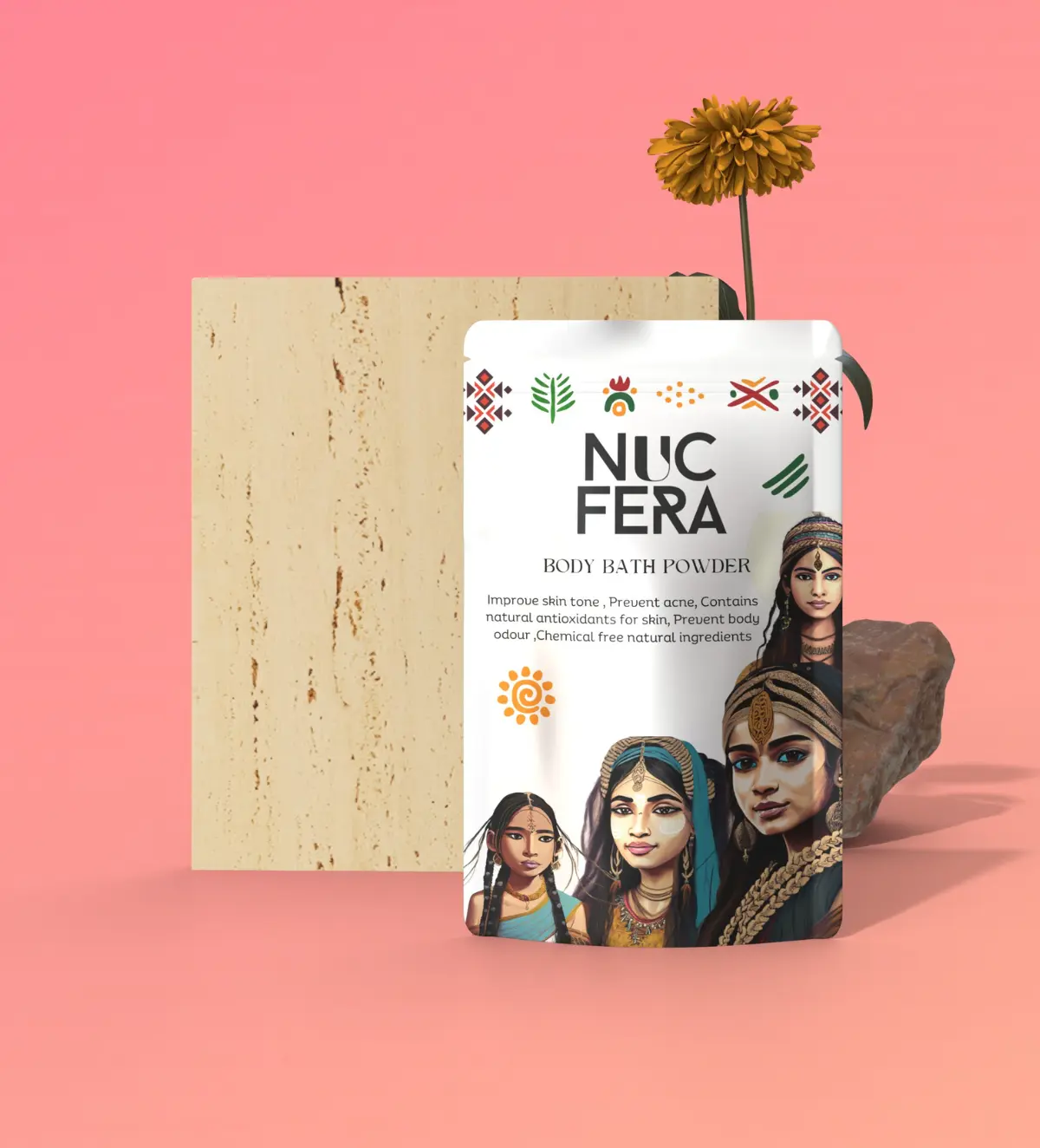 Herbal Body Bath Powder for Glowing Skin